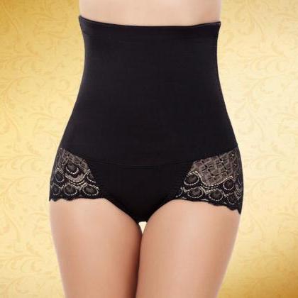 Solid Tights Plus Size High Waist B..