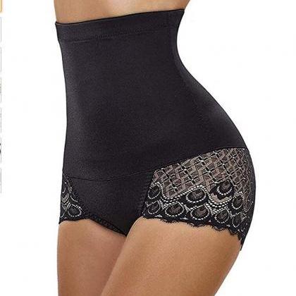 Solid Tights Plus Size High Waist B..