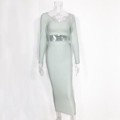2020 New Fall Mint Green Two Pieces..