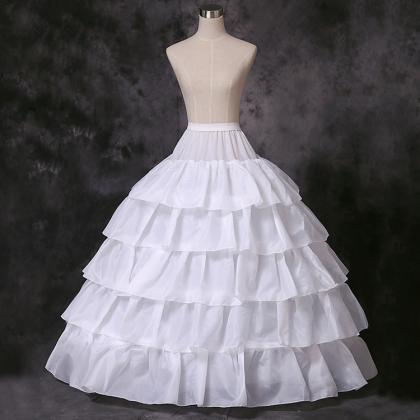 Tiered Layers White Petticoat Under..