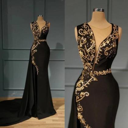 Gorgeous Black Evening Dresses with..