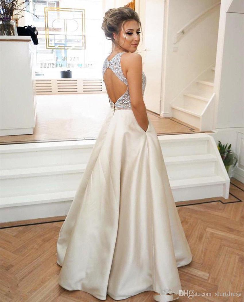 Jewel Top Prom Dresses