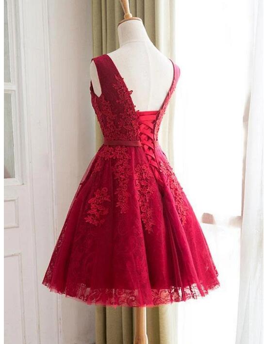 Sexy Sleeveless Red Short Graduation Homecoming Dress Formal Birthday Outfits Y9433