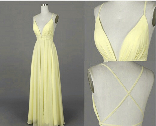 Pale Yellow Cocktail Dress