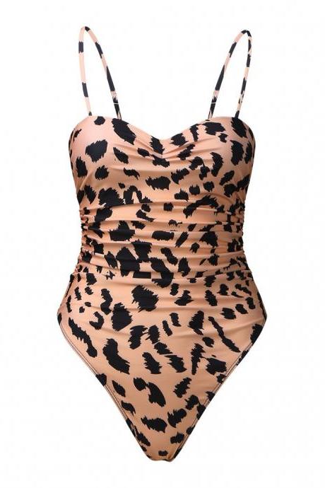 Sexy Leopard Lady Beach Bikini Swimsuit for Lady Bathing Suit With Strap