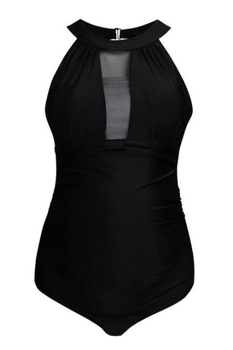 Sexy Black Maternity Lady Bikini Set Beach Summer Swimsuit Suit for Pregnant 