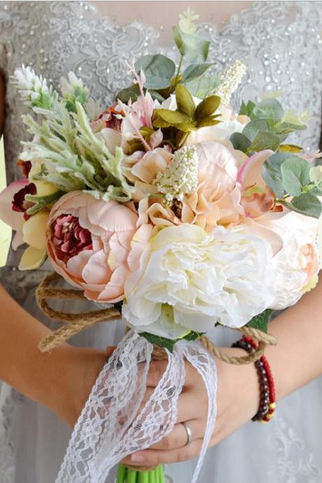 Country Flowers Wedding Bridal Bouquet for Brides Wedding Accessories